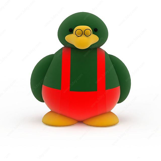 玩具企鹅3D模型