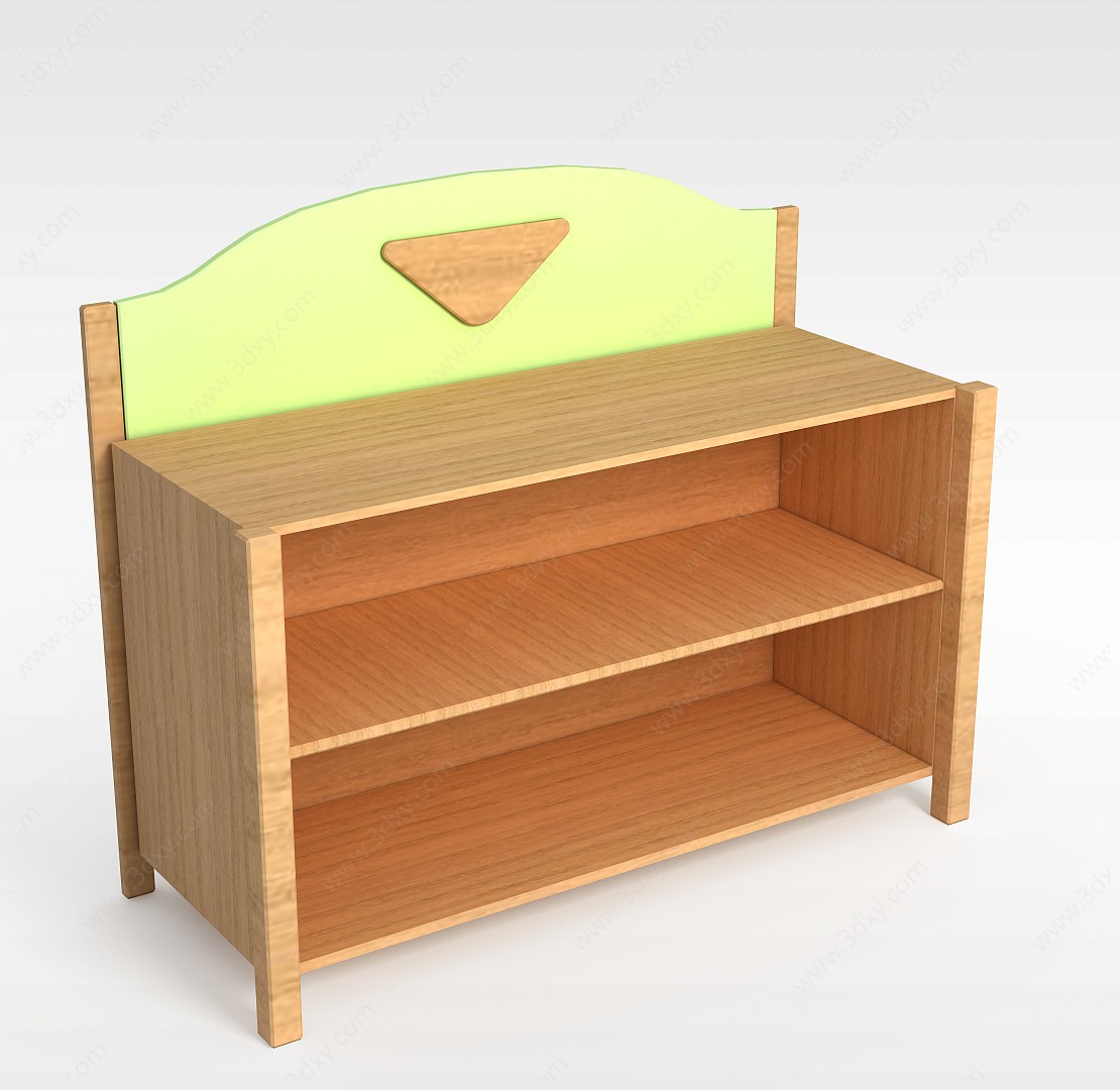 简约风格床头柜子3D模型