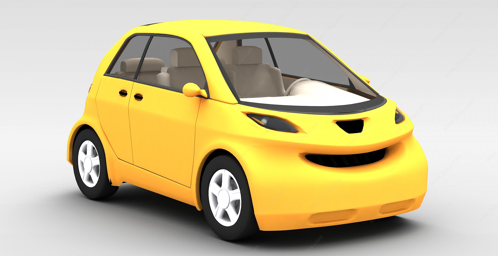 金色轿车3D模型