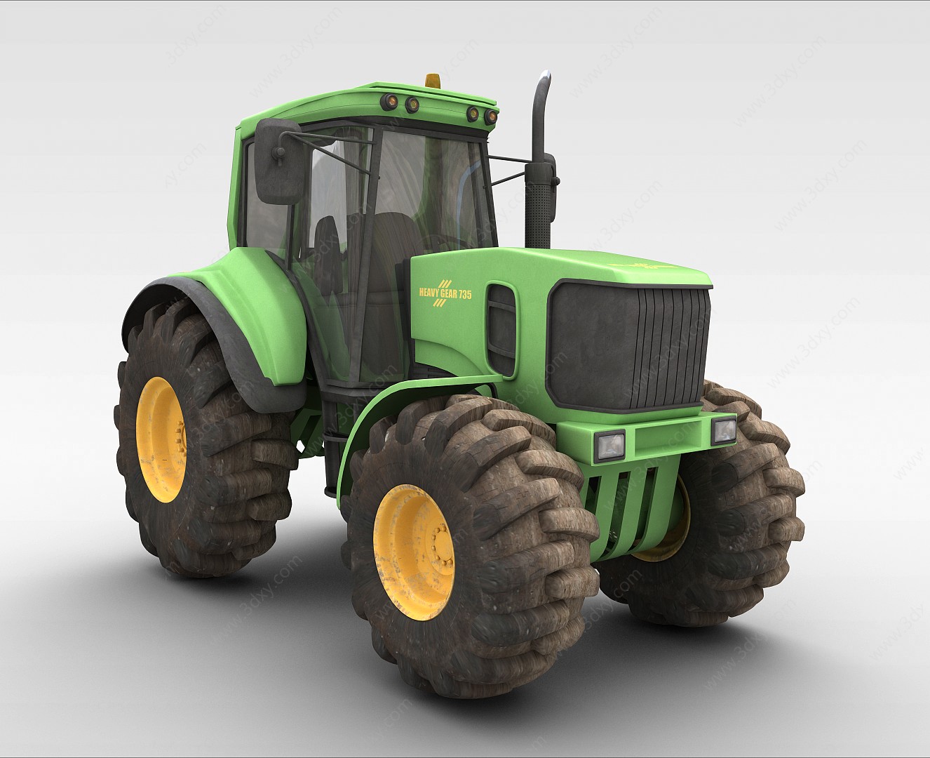 农用拖拉机3D模型