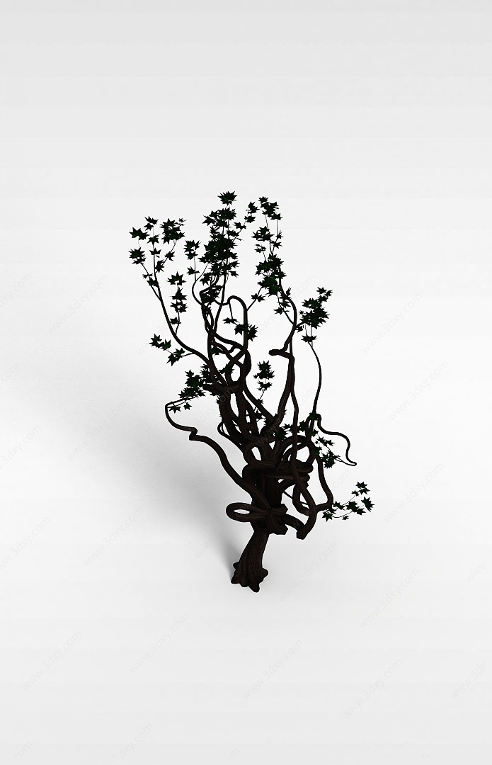 异形扭曲树3D模型