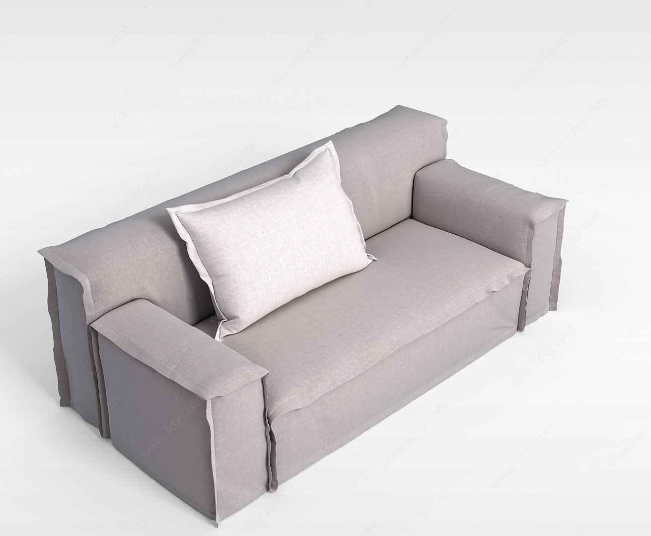 现代简约布艺沙发3D模型