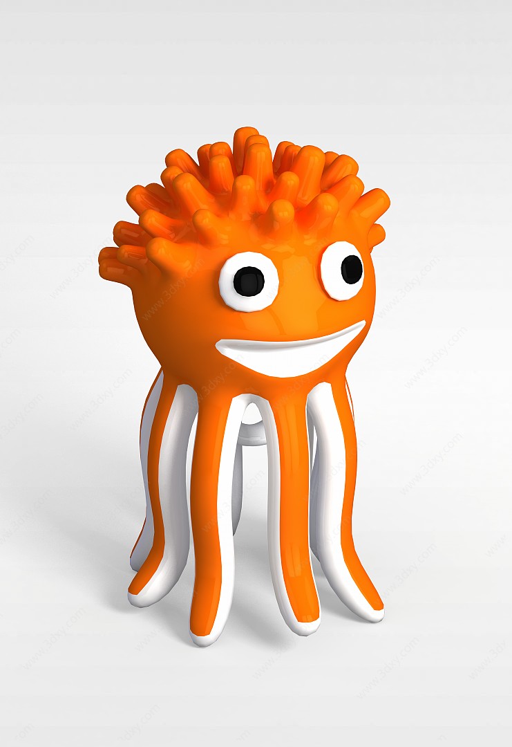 章鱼玩具3D模型