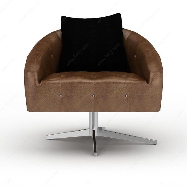 理发店沙发椅3D模型