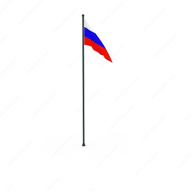 俄罗斯国旗3D模型