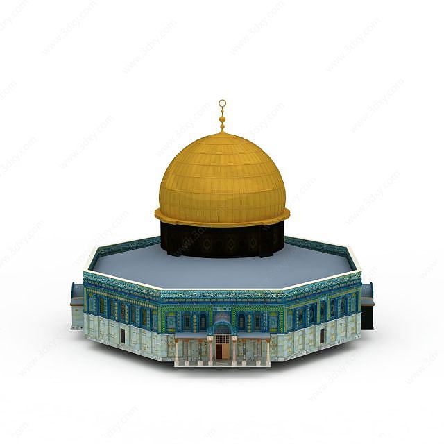 知名建筑清真寺3D模型