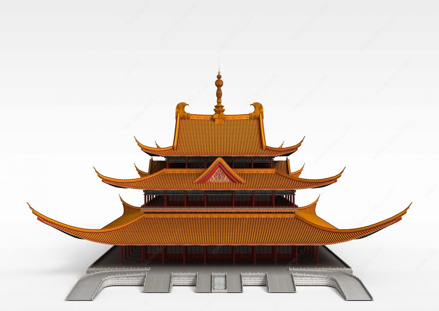 中国古代宫殿建筑3D模型