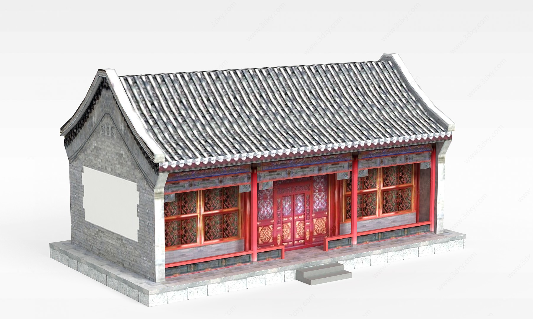 古代元素建筑3D模型