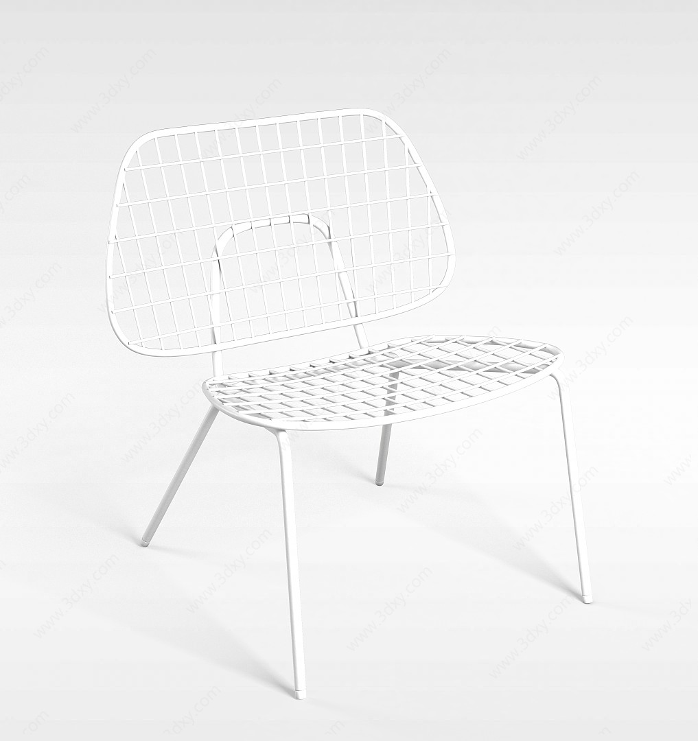 铁艺网状休闲座椅3D模型