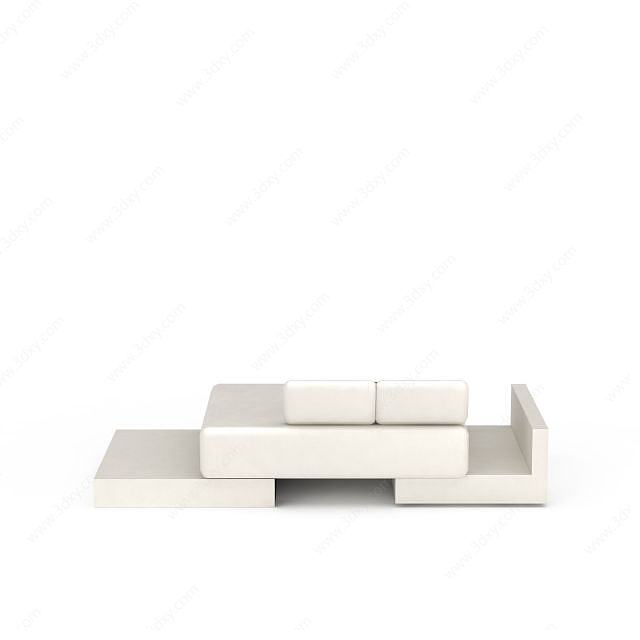 榻榻米可变形沙发3D模型