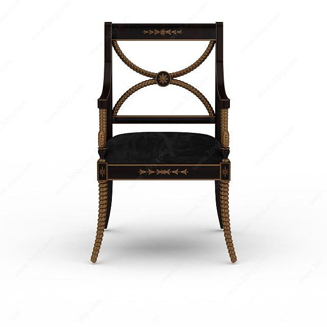 中式风格椅子3D模型