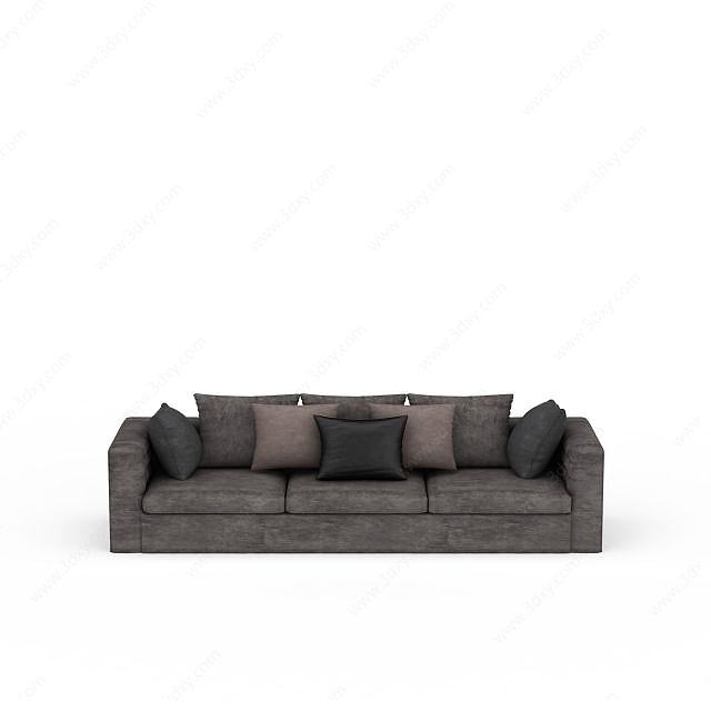 布艺休闲沙发3D模型