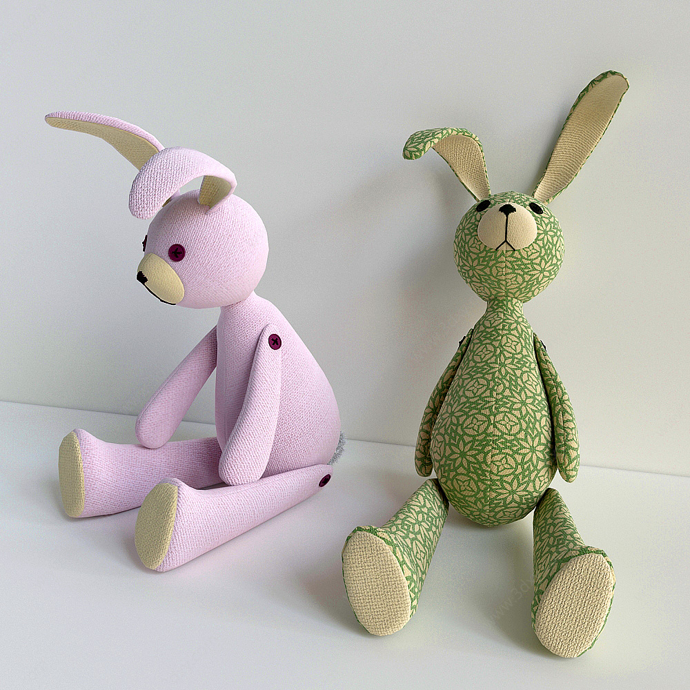 兔子玩偶3D模型