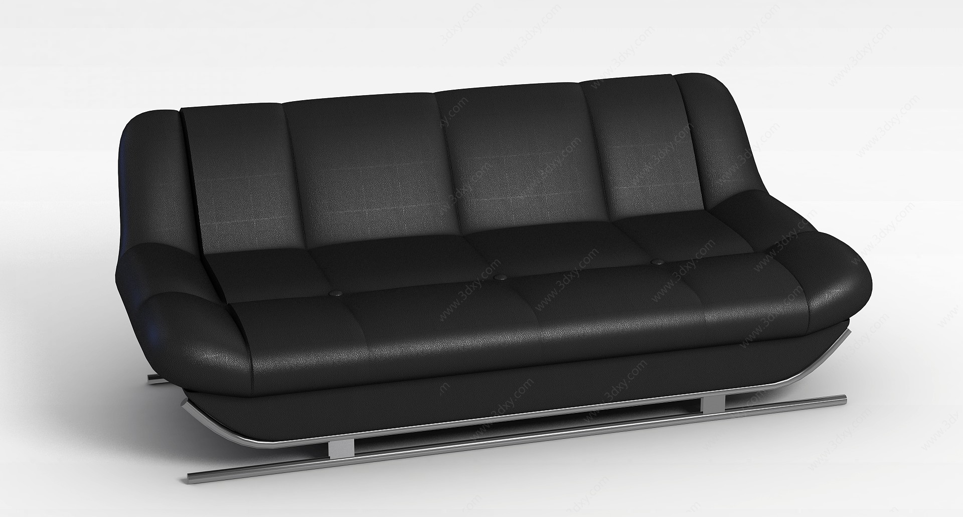 真皮双人沙发3D模型