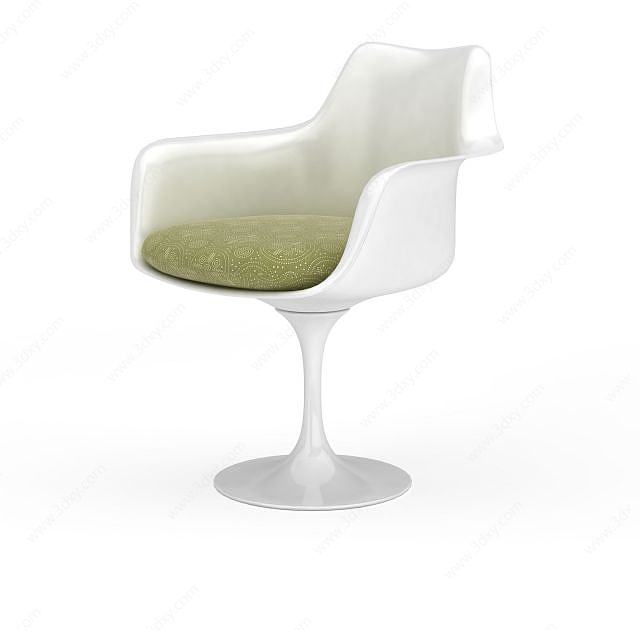 塑料休息椅3D模型