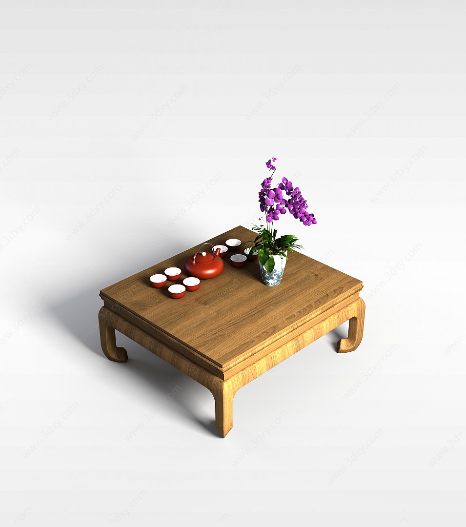 客厅方桌3D模型