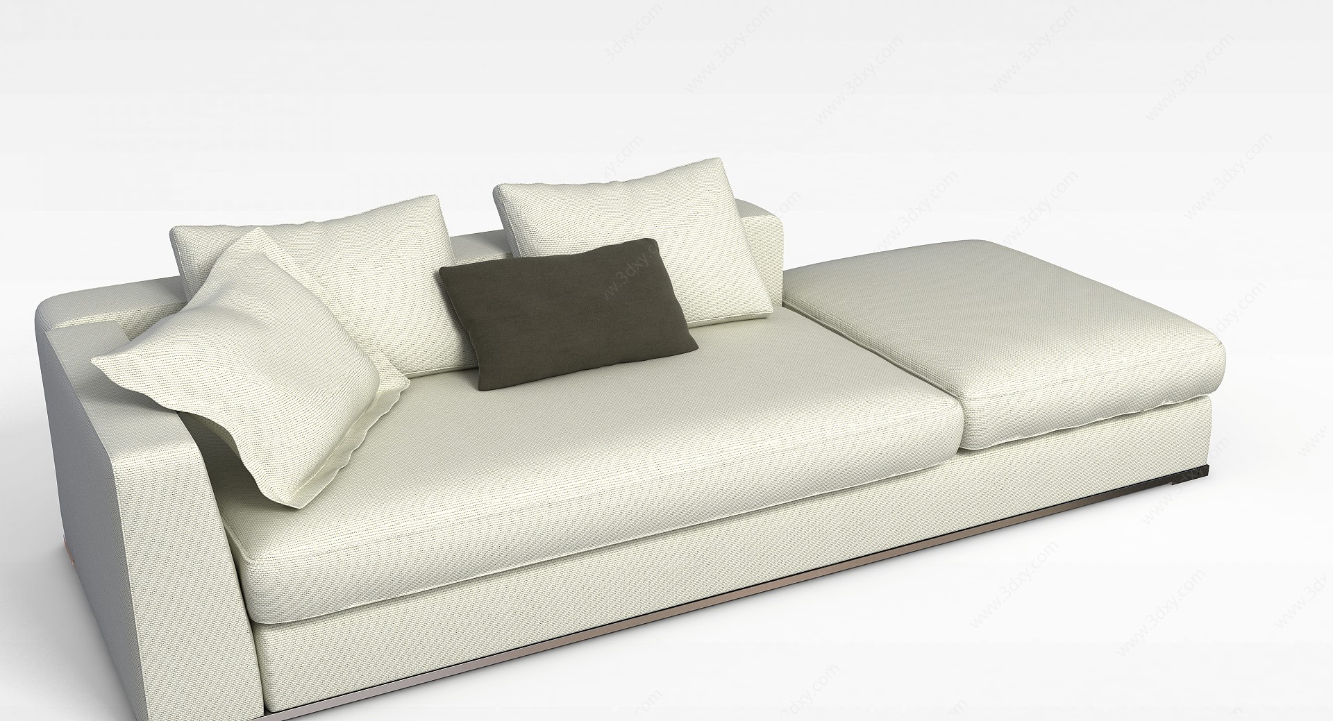 现代休闲沙发床3D模型