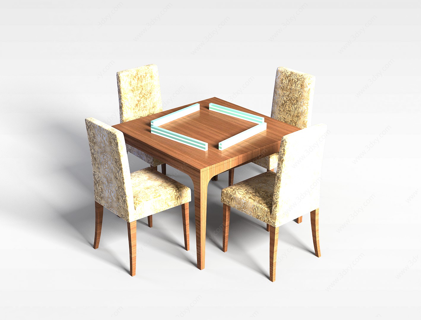 家用麻将桌3D模型