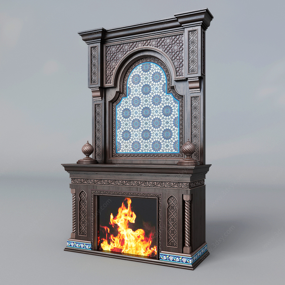 室内壁炉3D模型