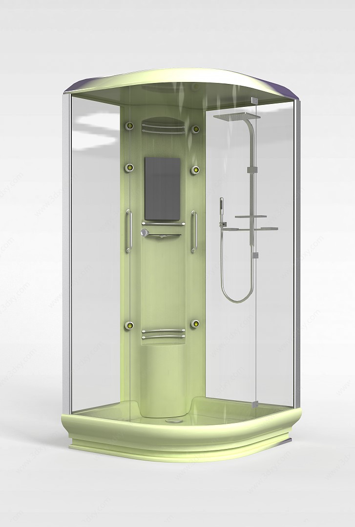 淋浴房隔断3D模型