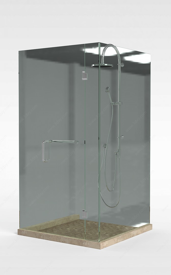 简易淋浴房3D模型