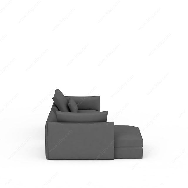 客厅休闲沙发3D模型