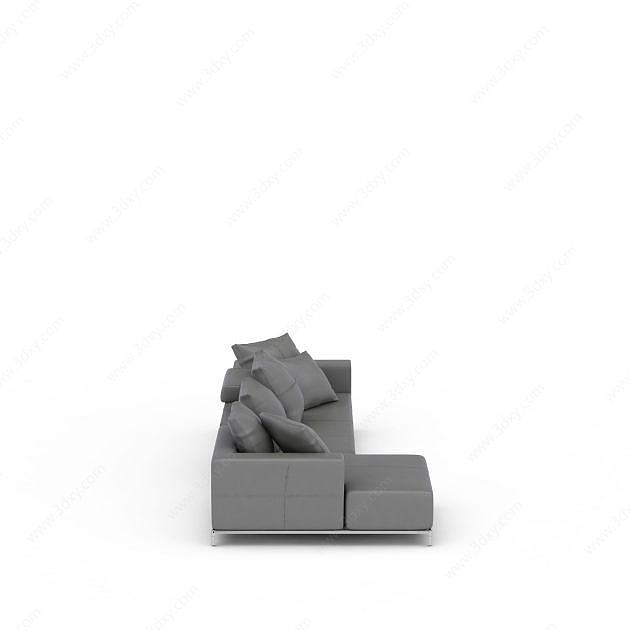 布艺多人沙发3D模型