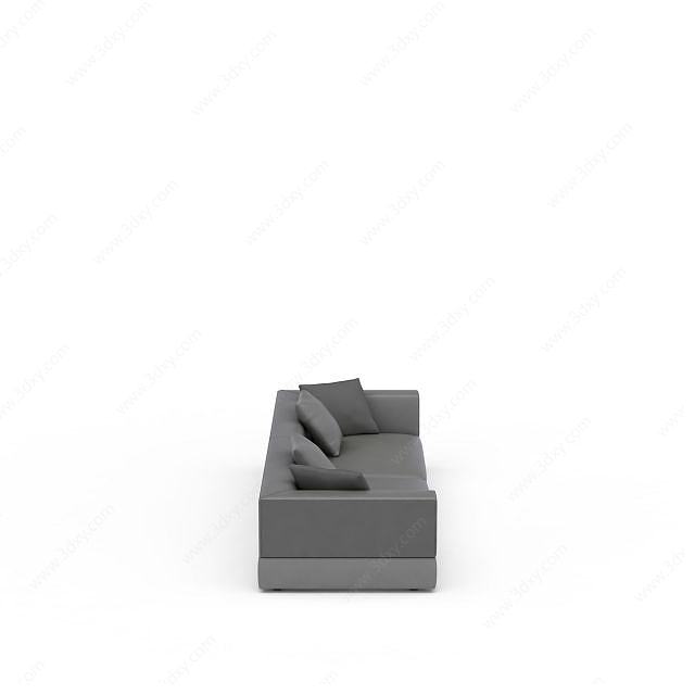 多人沙发3D模型