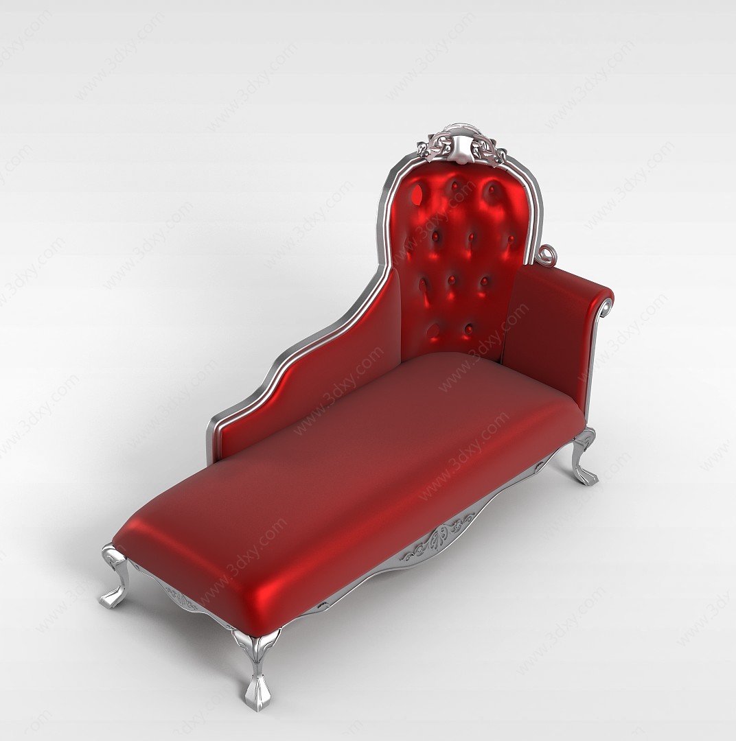 新中式贵妃椅3D模型