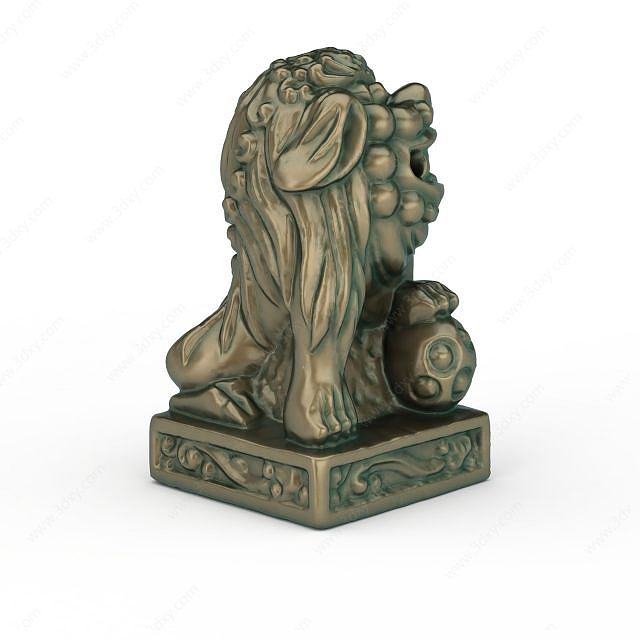 青铜雕塑3D模型