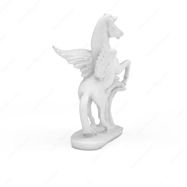 小马雕像3D模型