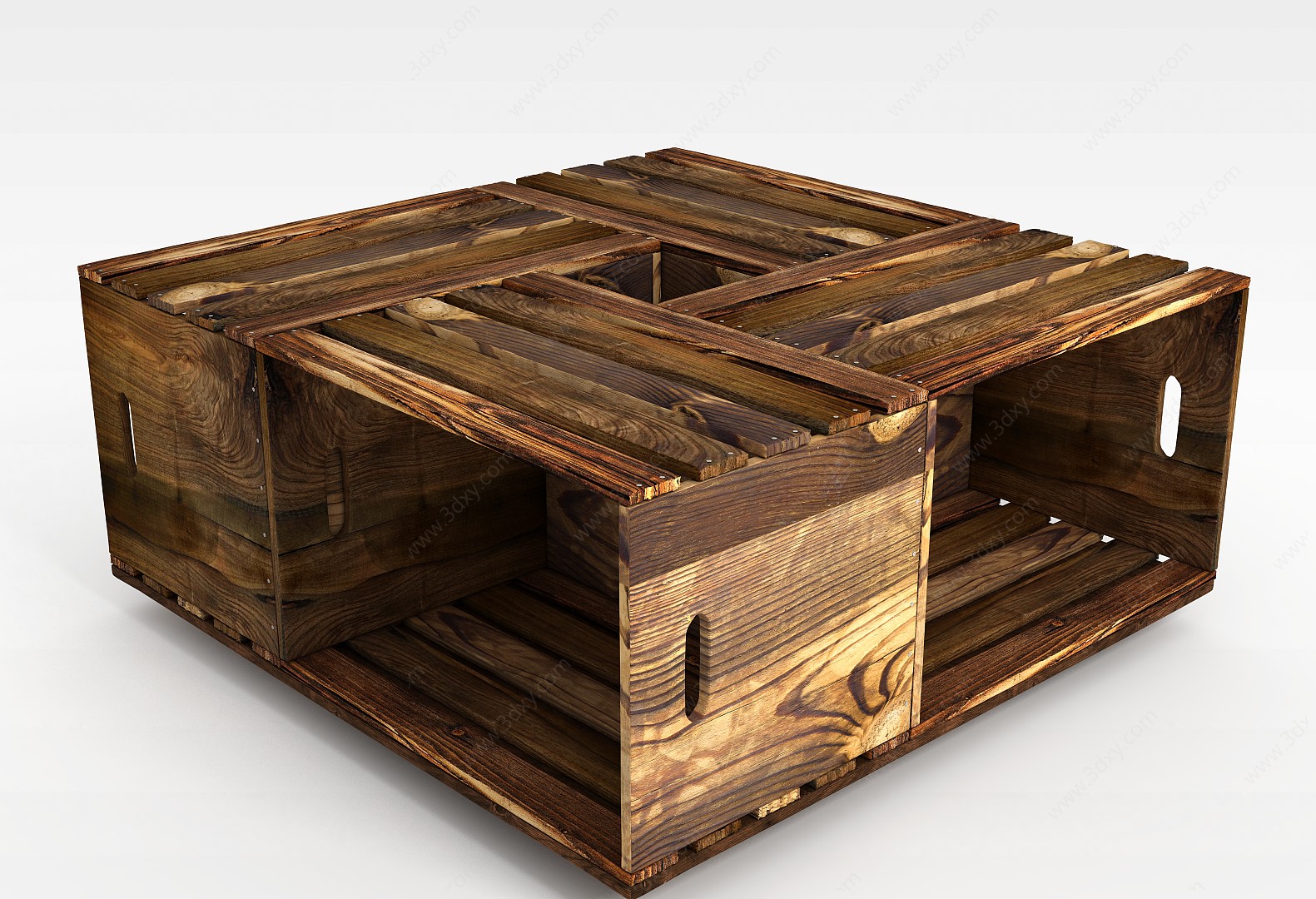 木箱3D模型