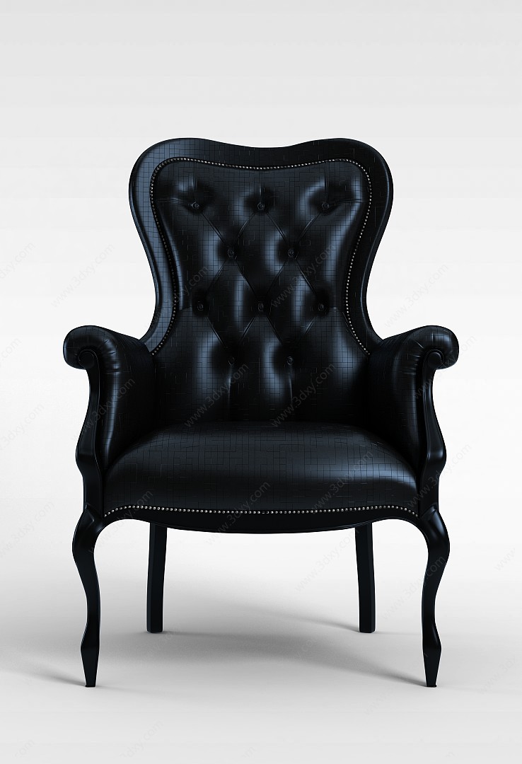 欧式风格座椅3D模型