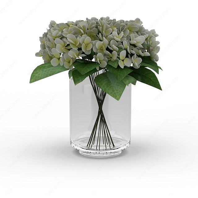 桌面花卉3D模型