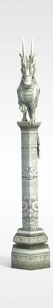 石柱子3D模型