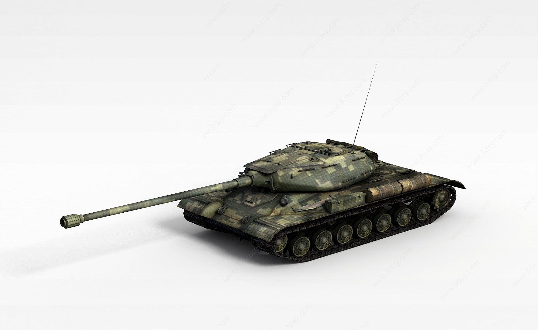 二战期间坦克3D模型