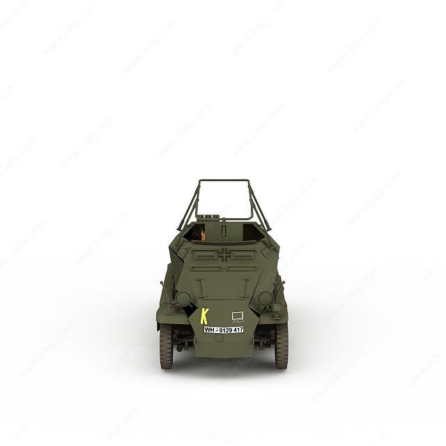 军事汽车3D模型
