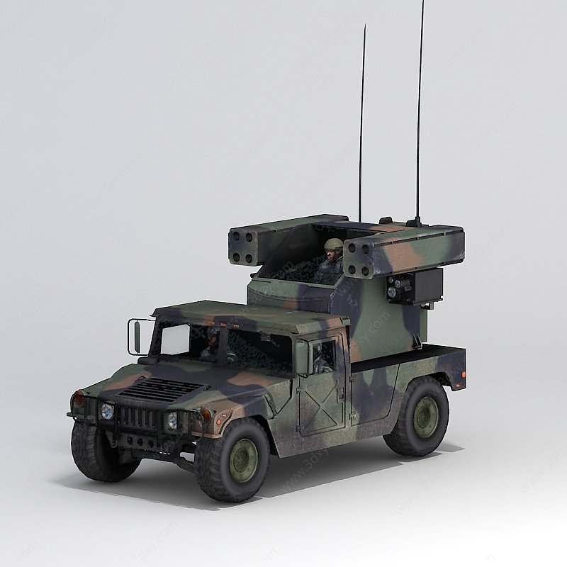 军事汽车3D模型