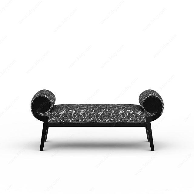 沙发长凳3D模型