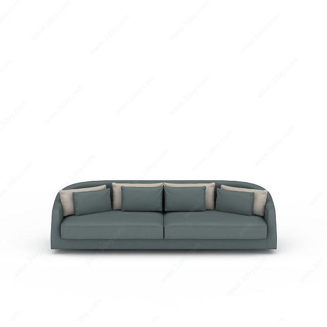 客厅双人沙发3D模型