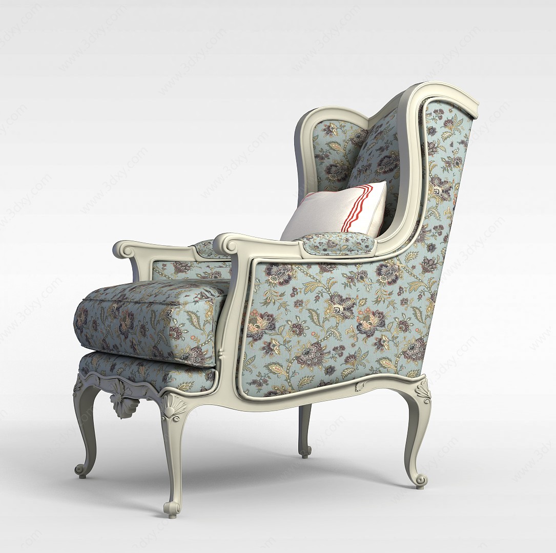 欧式风格椅子3D模型