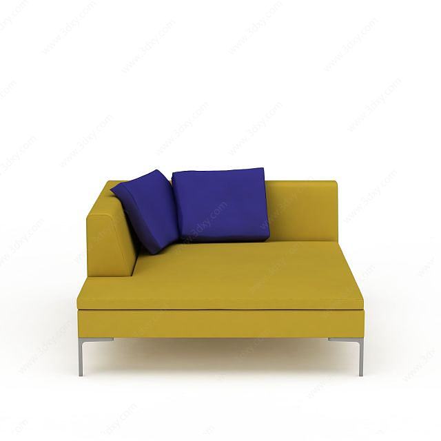 现代简约风格沙发床3D模型