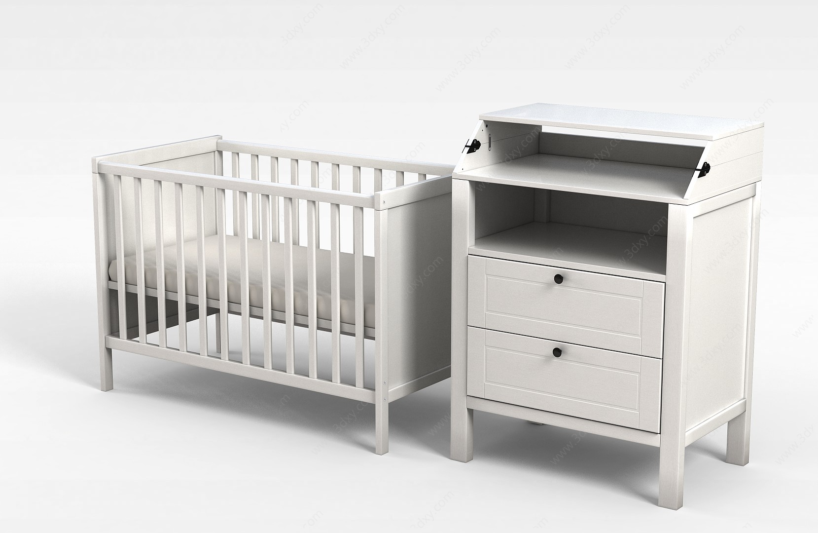 婴儿床3D模型