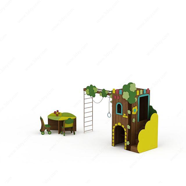 儿童玩具屋3D模型