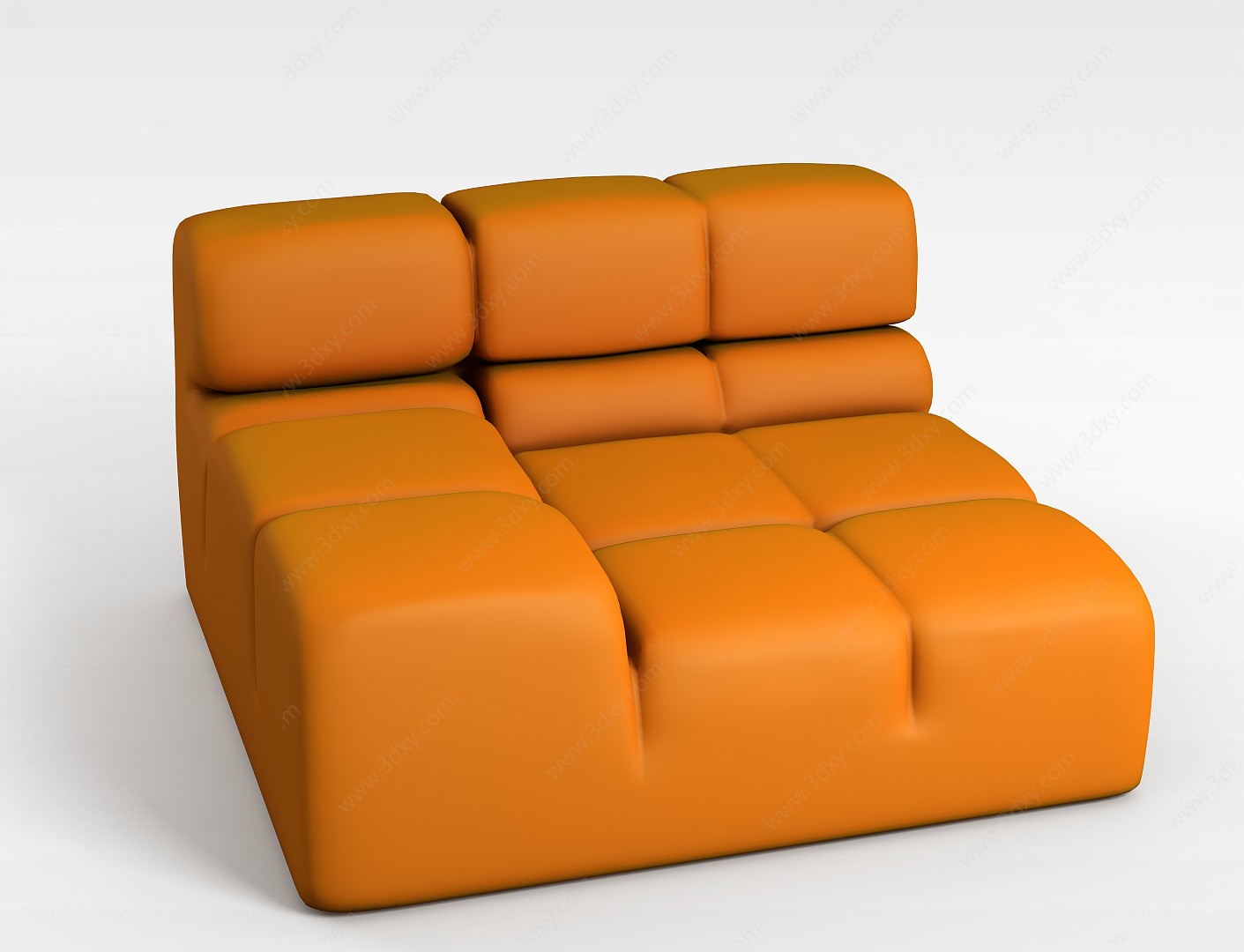 现代简约风格沙发椅3D模型
