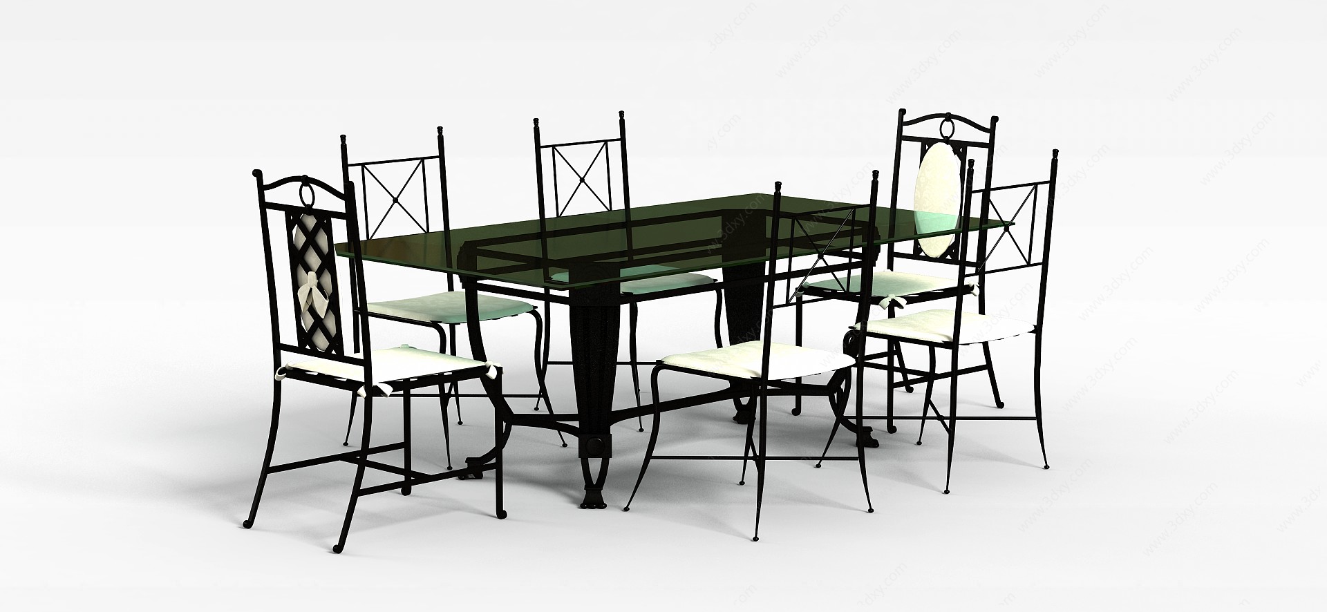 家庭餐桌3D模型