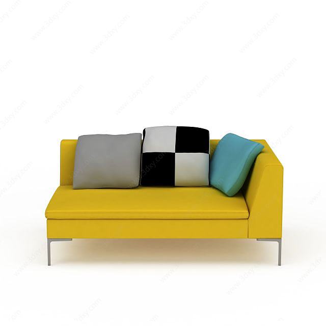 彩色沙发3D模型