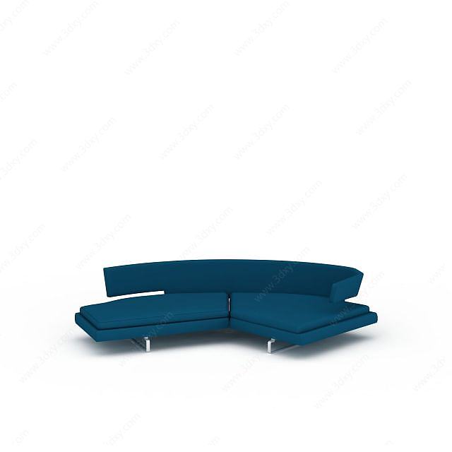 创意弧形沙发3D模型
