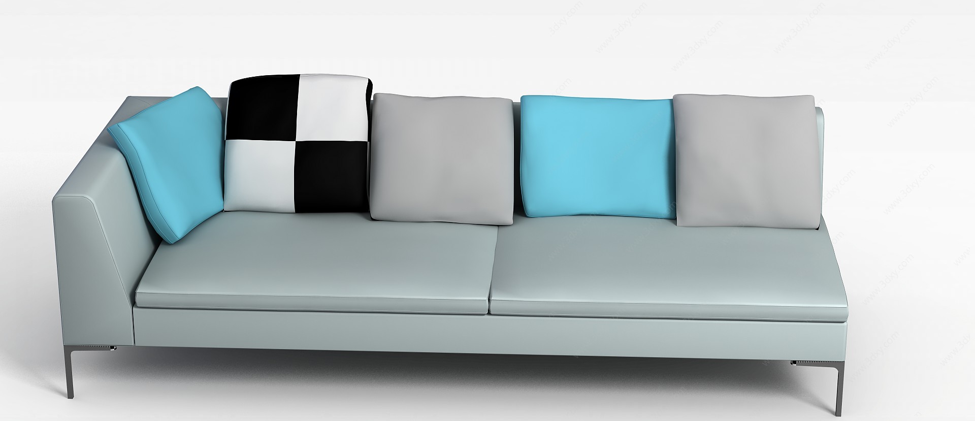 简约风格客厅沙发3D模型