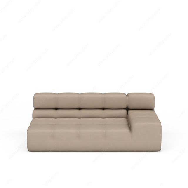 现代简约风格沙发床3D模型